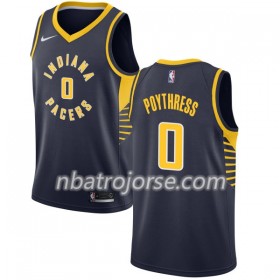 Män Indiana Pacers Tröja Alex Poythress 0 Nike 2017-18 Navy Swingman
